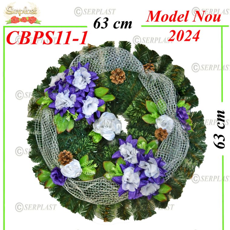 Pin & Brad rotund Ø63 cu pin de 6cm împodobit cu Sita- Brad & Pin Împodobit Simplu-Serplast