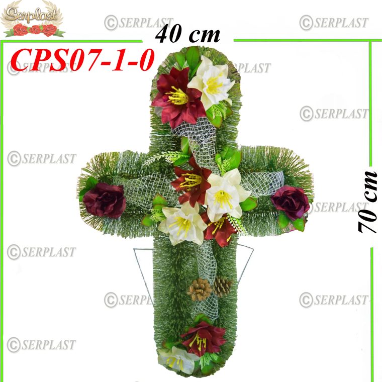 Pin Cruce pe suport Tip II cu pin de 10cm împodobit simplu cu Sită (set de 5 buc), CPS07-1-0 -w