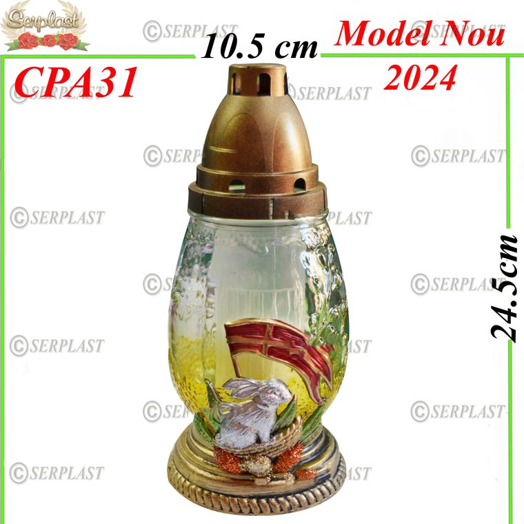 Candelă cu Iepuraș 13.5 lei (set de 8 buc) 24.5cm CPA31 -w