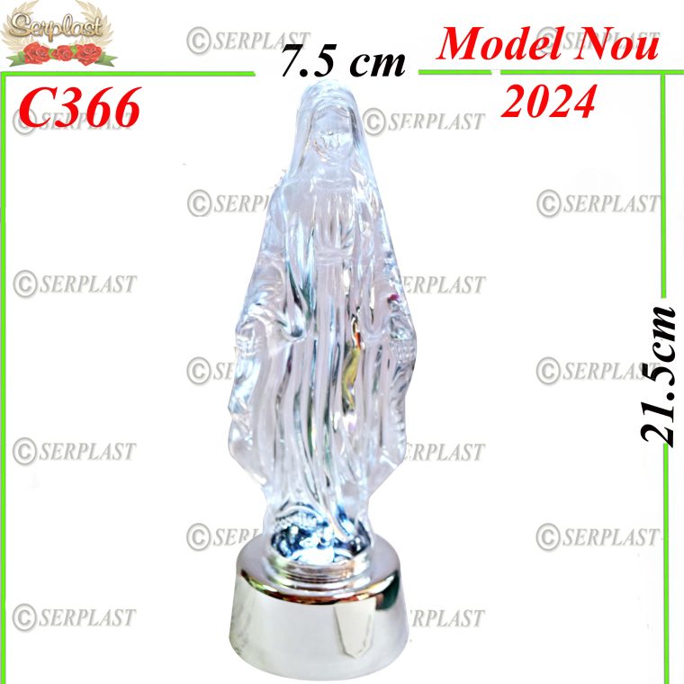 Candelă cu led și Sfânta Maria 19 Lei, 21.5cm C366