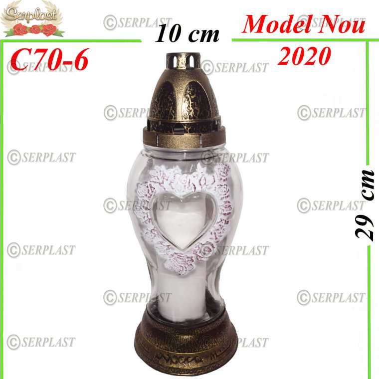 C70-6-Candela cu inima 9.8-Candelă-Serplast