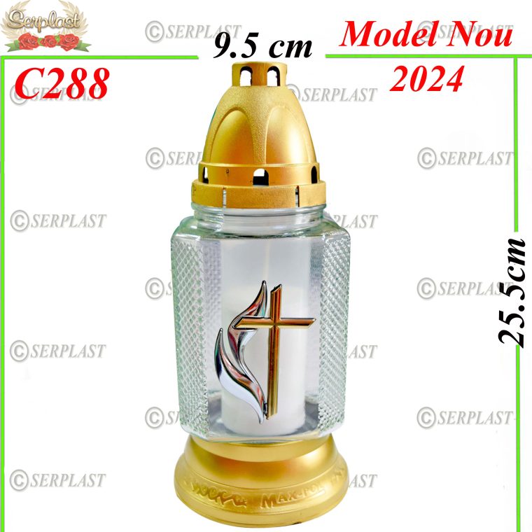 Candelă cu Cruce 14.3 lei (set de 7 buc) 25.5cm C288