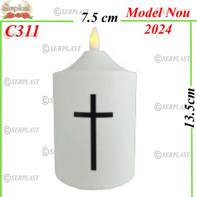 Lumanare cu led cu cruce 15 lei, C311