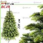 Brad artificial de crăciun 3D 2.2m x 135cm Original Alpine BC49 -w