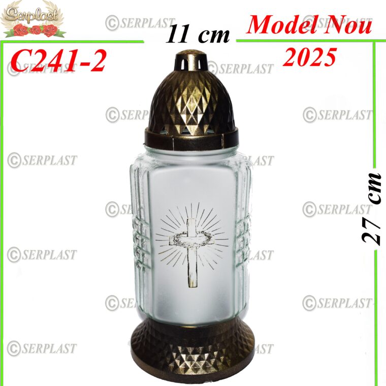 Candela cu cruce, 12.5 lei , 6buc, 27cm, C241-2 -w