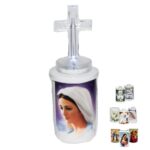 Candela cu cruce Led, 8 lei , 13cm, C124-1