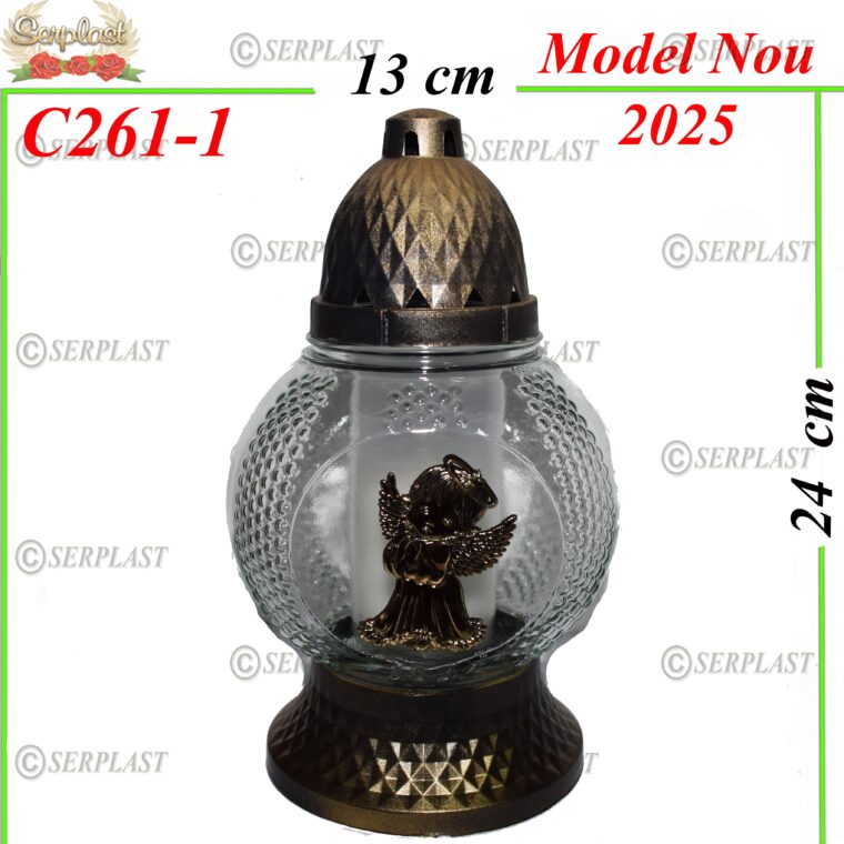 Candela cu ingeras, 13 lei , 6buc, 24cm, C261-1 -w