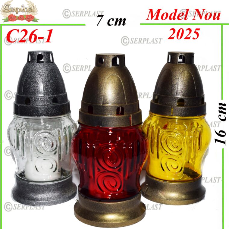 Candela cu model mixt, 3.5 lei , 11buc, 16cm, C26-1 -w