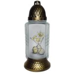 Candela cu ou si flori, 12.5 lei , 6buc, 27cm, CPA28-1