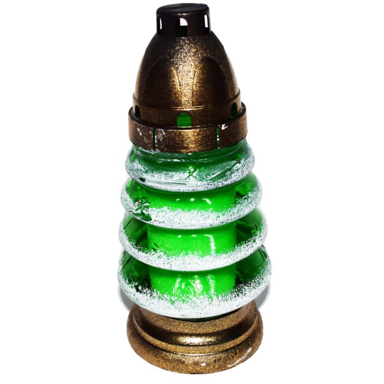Candelă de crăciun Tip Brad 6 lei (set de 12 buc), 19cm, CCR07-1