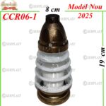 Candelă de crăciun Tip Brad zapezit alb, 6 lei (set de 12 buc), 19cm, CCR06-1 -w