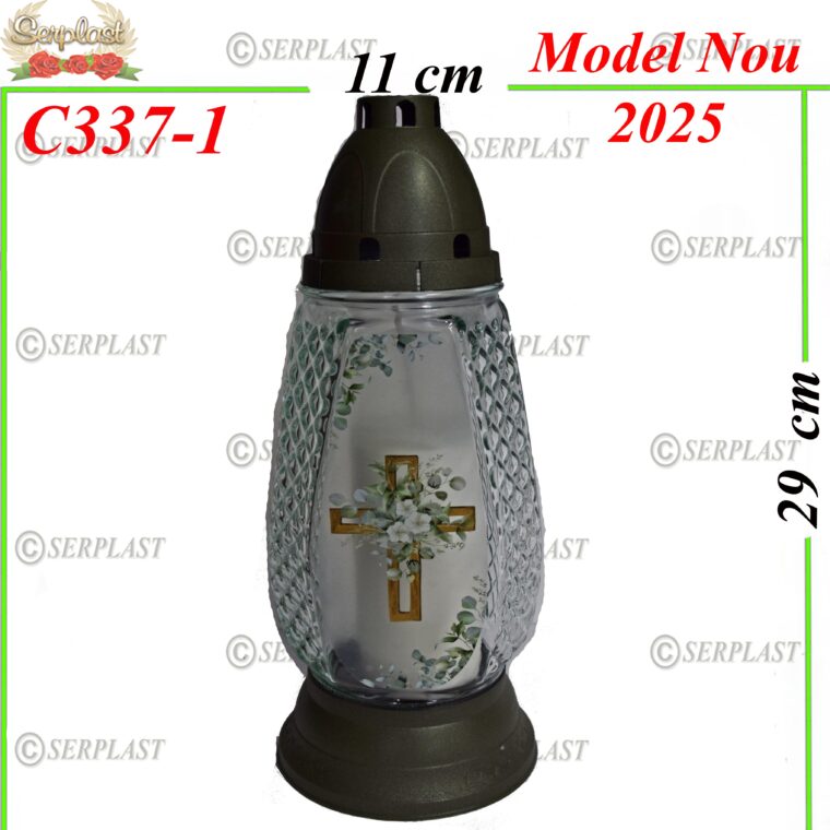 Candela cu cruce, 17 lei , 8buc, 29cm, C337-1 -w