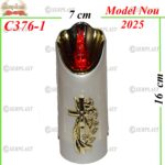 Candela cu cruce Led, 21.5 lei , 16cm, C376-1 -w