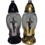 Candela cu cruce si trandafir, 18.5 lei , 8buc, 30cm, C357-1