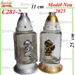 Candela cu ingeras, 14 lei , 8buc, 25cm, C281-2 -w