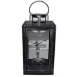 Laterna cu cruce si Isus, 38 lei , 26cm, C407-1