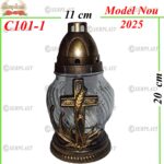 Candela cu cruce, 7 lei , 8buc, 20cm, C101-1 -w