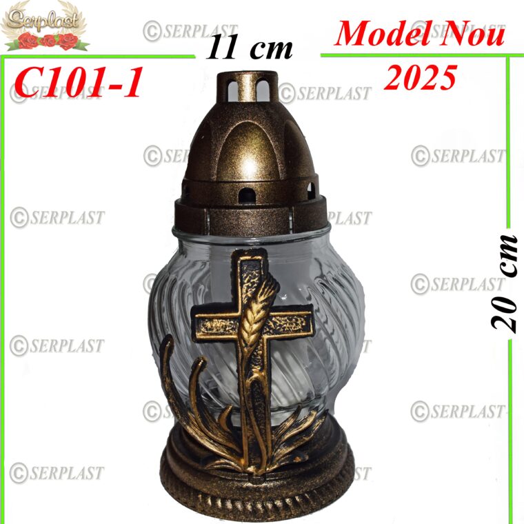 Candela cu cruce, 7 lei , 8buc, 20cm, C101-1 -w