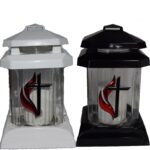 Candela cu cruce si flacara, 15.5 lei , 6buc, 21cm, C316-3