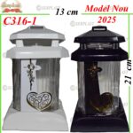 Candela cu cruce si inima, 15.5 lei , 6buc, 21cm, C316-1 -w