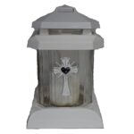 Candela cu cruce si inima, 15.5 lei , 6buc, 21cm, C316-5