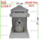 Candela cu cruce si inima, 15.5 lei , 6buc, 21cm, C316-5 -w
