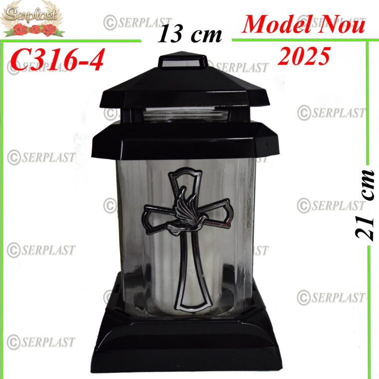 Candela cu cruce si porumbel, 15.5 lei , 6buc, 21cm, C316-4 -w