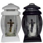 Candela cu cruce si trandafir, 19.8 lei , 6buc, 25cm, C370-2