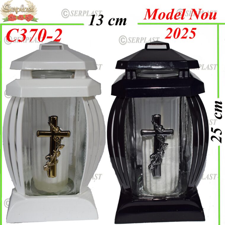 Candela cu cruce si trandafir, 19.8 lei , 6buc, 25cm, C370-2 -w