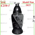 Candela cu trandafir, 11 lei , 9buc, 25cm, C216-1 -w