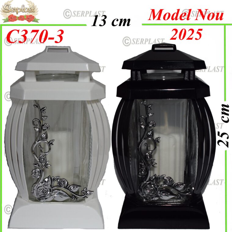 Candela cu trandafir, 19.8 lei , 6buc, 25cm, C370-3 -w