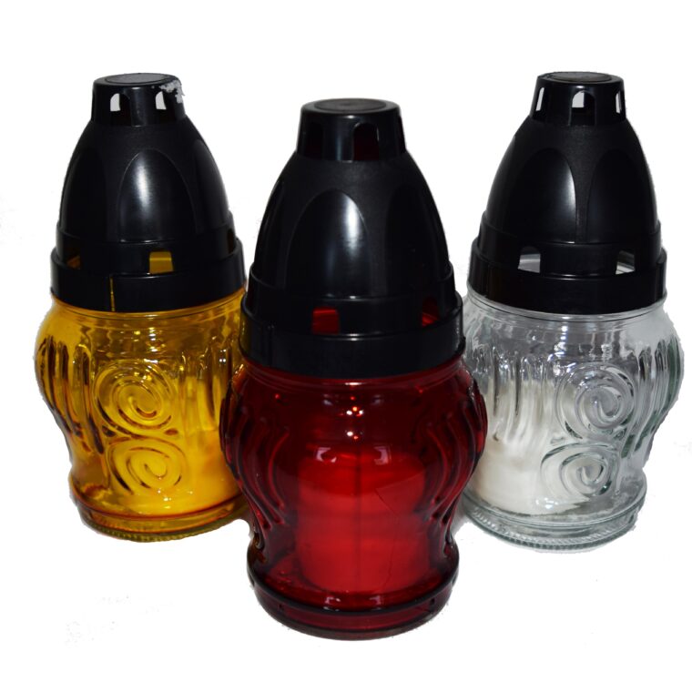 Candelă cu model rotund 2.7 lei mixt, (set de 10 buc), 14cm, C11-4