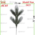 Crenguta verde cu alb 3d cu 5 ramuri, AC44 -w