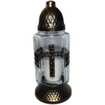 Candelă cu cruce 14 lei, (set de 6 buc), 28cm, C278-1