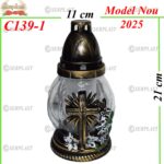 Candelă cu cruce 8.3 lei, (set de 7 buc), 21cm, C139-1 -w