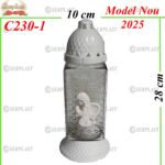 Candelă cu ingeras 11.5 lei, (set de 6 buc), 28cm, C230-1 -w