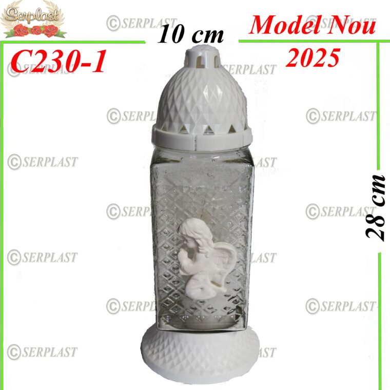 Candelă cu ingeras 11.5 lei, (set de 6 buc), 28cm, C230-1 -w