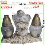Candelă cu ingeras 14.5 lei, 28cm, C293-1-w