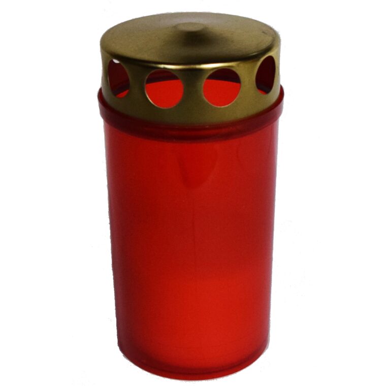 Candelă plastic cu capac 2.6 lei, (set de 24 buc), 12cm, C10-1