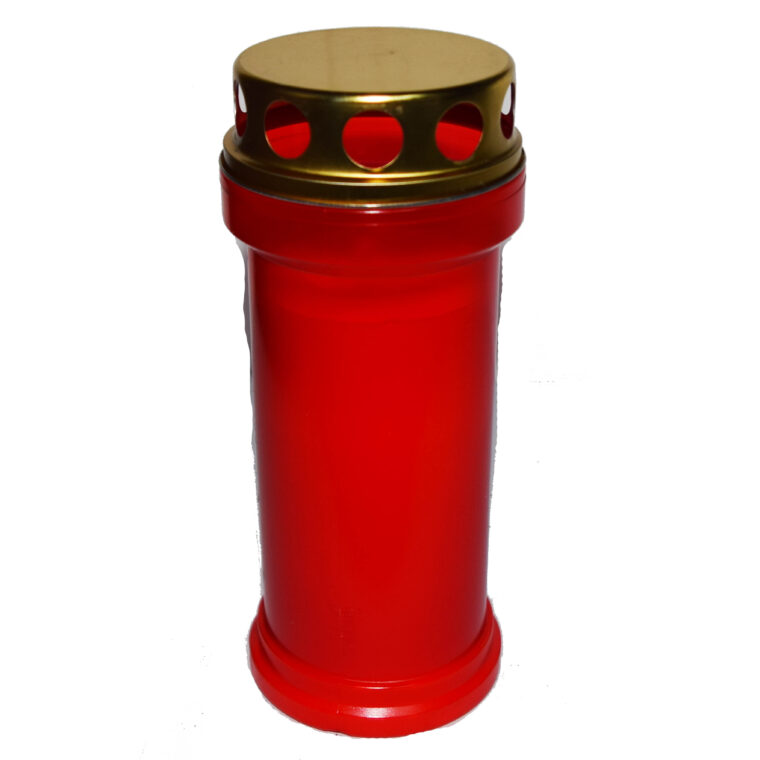 Candelă plastic cu capac 4 lei, (set de 15 buc), 16cm, C29-1