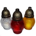 Candelă spiral rotund mixt 4.8 lei, (set de 8 buc), 18cm, C42-1