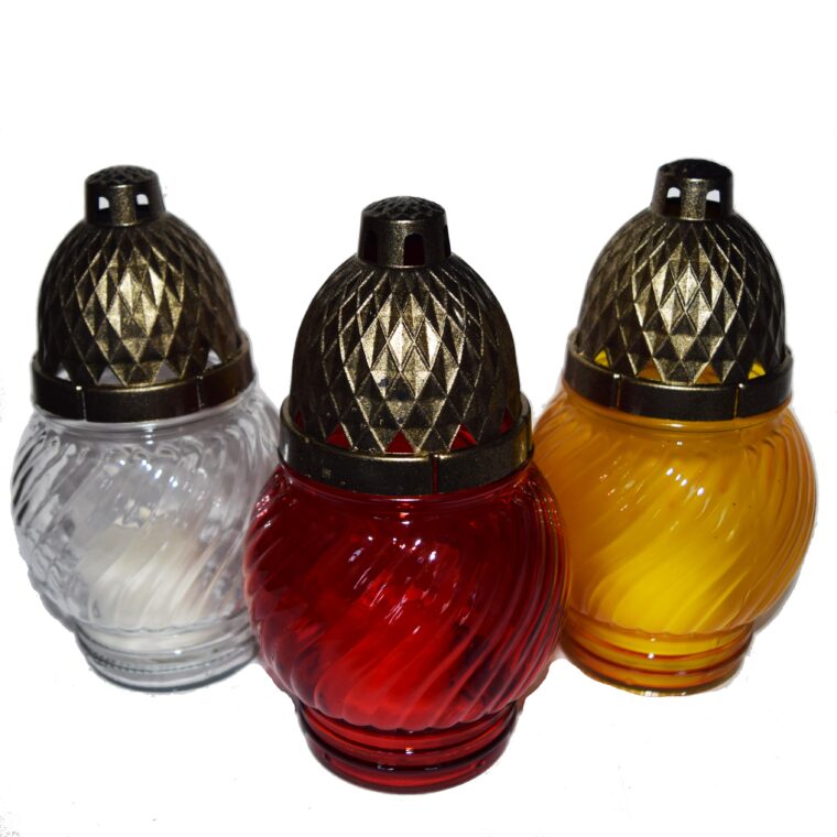Candelă spiral rotund mixt 4.8 lei, (set de 8 buc), 18cm, C42-1