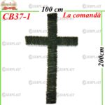 Coroană Funerară artificială din Brad Cruce fără suport TipIII, CB37-1 -w