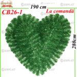 Coroană Funerară artificială din Brad inimă plin cu picioare Tip V, CB26-1 -w