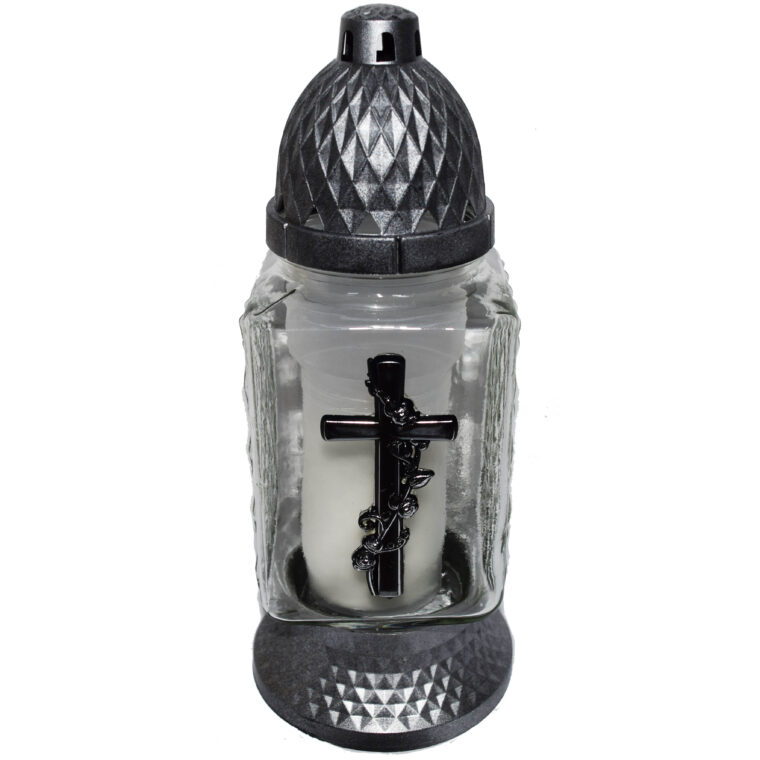 Candelă cu cruce 13 lei (set de 6 buc), 25cm, C257-1
