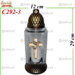 Candelă cu cruce 14.5 lei (set de 6 buc), 29cm, C292-3 -w