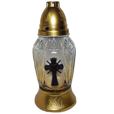 Candelă cu cruce 15 lei (set de 6 buc) 25 cm, C309-1