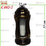 Candelă cu cruce 29 lei (set de 6 buc), 33cm, C402-2 -w