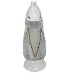 Candelă cu crystale aurii 17.5 lei (set de 6 buc) 30 cm, C347-1