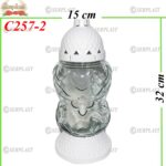 Candelă cu flori 13 lei (set de 6 buc), 32cm, C257-2 -w
